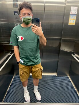 「アイテム（その他シューズ、ホワイト系）」を使った、kkkkbbbb8888さん（メンズ・170cm）の秋コーディネート
