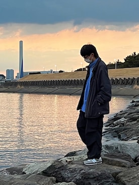 「BeAMS DOT（ビームスドット）のアイテム」を使った、CHINさん（メンズ・183cm）の春コーディネート