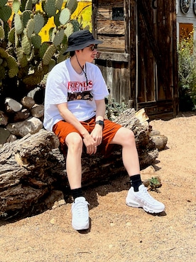 「NIKE AIR MAX 2 STRONG（ナイキエアマックス2ストロング）のアイテム」を使った、takutanian88さん（メンズ・168cm）の春コーディネート