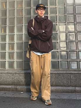 「アイテム（ナイロンジャケット）」を使った、takutanian88さん（メンズ・168cm）の秋コーディネート