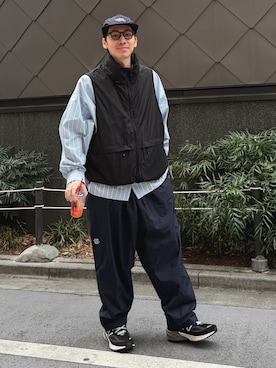 「アイテム（ナイロンジャケット）」を使った、takutanian88さん（メンズ・168cm）の春コーディネート