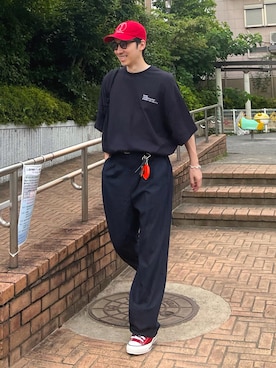 「アイテム（Tシャツ/カットソー）」を使った、takutanian88さん（メンズ・168cm）の夏コーディネート