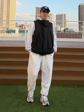 「アイテム（ダウンベスト）」を使った、takutanian88さん（メンズ・168cm）の秋コーディネート