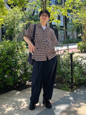 「UNTRACE（アントレース）のアイテム」を使った、takutanian88さん（メンズ・168cm）の夏コーディネート