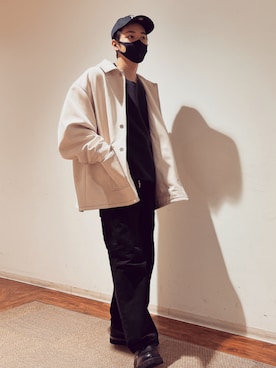 「WYM LIDNM（ウィム バイ リドム）のアイテム（ブーツ）」を使った、takutanian88さん（メンズ・170cm）の秋コーディネート