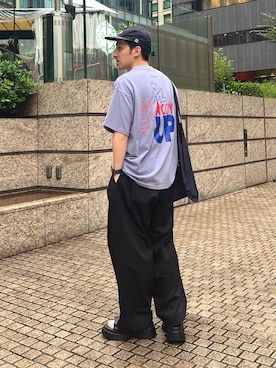 「URBAN RESEARCH（アーバンリサーチ）のアイテム（スラックス）」を使った、takutanian88さん（メンズ・168cm）の夏コーディネート