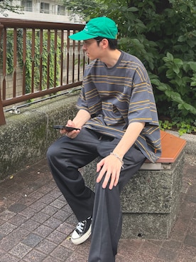 「SEE SEE（シーシー）のアイテム」を使った、takutanian88さん（メンズ・168cm）の夏コーディネート