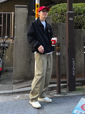 「アイテム（ナイロンジャケット）」を使った、takutanian88さん（メンズ・168cm）の秋コーディネート