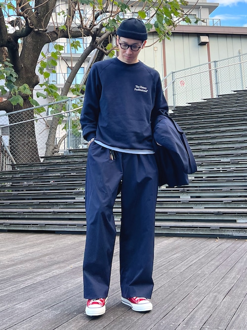 キングタロウス大公様せんよう]ENNOYボーダースウェット ネイビー M