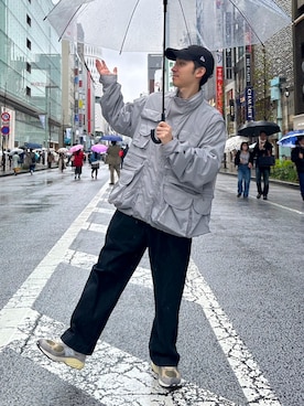 「いまどきジャケット写真」｜「アイテム（ナイロンジャケット）」を使った、takutanian88さん（メンズ・168cm）の春コーディネート