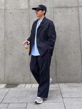 「NEW BALANCE（ニューバランス）の【New Balance / ニューバランス】M990GL6 / M990V6（スニーカー、グレー系）」を使った、takutanian88さん（メンズ・168cm）の春コーディネート