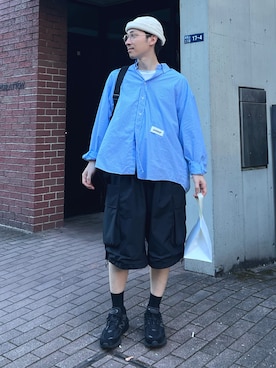 「アイテム（ニットキャップ/ビーニー）」を使った、takutanian88さん（メンズ・168cm）の夏コーディネート