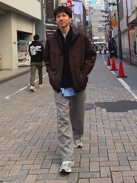 「アイテム（ナイロンジャケット）」を使った、takutanian88さん（メンズ・168cm）の秋コーディネート