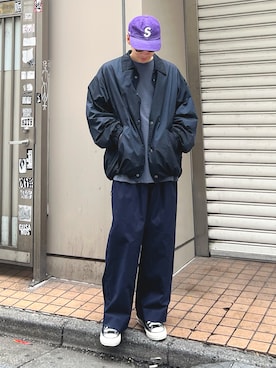 「アイテム（ナイロンジャケット）」を使った、takutanian88さん（メンズ・168cm）の秋コーディネート