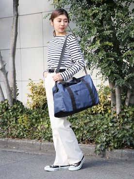 「FORECAST（フォーキャスト）のアイテム」を使った、setup7_womenさん（レディース・160cm）の春コーディネート