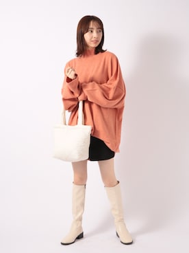 「SETUP7（セットアップセブン）のアイテム（トップス）」を使った、setup7_womenさん（レディース・160cm）の冬コーディネート