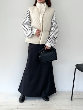 「MAISON BREEZE（メゾンブリーズ）のアイテム（ジャケット/アウター）」を使った、setup7_womenさん（レディース・160cm）の冬コーディネート