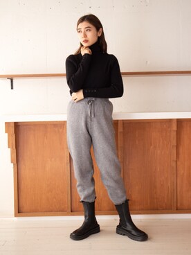 「タートルネック」｜「アイテム（フレグランス）」を使った、setup7_womenさん（レディース・160cm）の冬コーディネート