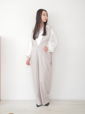 「MAISON BREEZE（メゾンブリーズ）のアイテム（オールインワン・サロペット）」を使った、setup7_womenさん（レディース・160cm）の春コーディネート