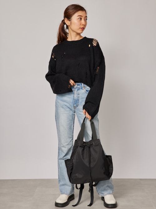 SETUP7（セットアップセブン） ニット セーター 「SETUP7」ダメージ