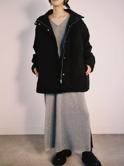 セール】【vieux by MAISON BREEZE】Stand collar padded jacket #1