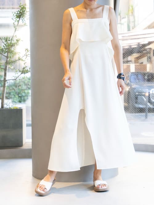 セール】【SETUP7】asymmetry One-piece アシンメトリー