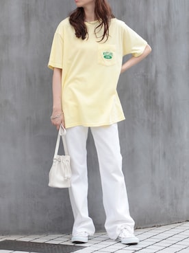 「Tシャツ×デニム」｜「アイテム（口紅/リップティント/グロス）」を使った、setup7_womenさん（レディース・160cm）の夏コーディネート