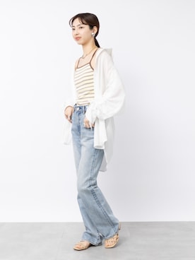 「SETUP7（セットアップセブン）のアイテム（トップス）」を使った、setup7_womenさん（レディース・160cm）の春コーディネート