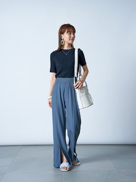 「おとなコーデ」｜「アイテム（Tシャツ/カットソー）」を使った、setup7_womenさん（レディース・160cm）の夏コーディネート