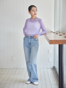 「LHME（エルエイチエムイー）のアイテム」を使った、setup7_womenさん（レディース・160cm）の春コーディネート