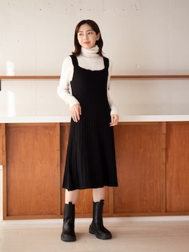「タートルネック」｜「アイテム（フレグランス）」を使った、setup7_womenさん（レディース・160cm）の冬コーディネート