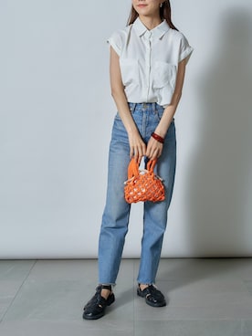 「SETUP7（セットアップセブン）のアイテム（トップス）」を使った、setup7_womenさん（レディース・160cm）の夏コーディネート