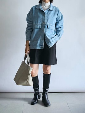 「SETUP7（セットアップセブン）のアイテム（トートバッグ）」を使った、setup7_womenさん（レディース・160cm）の秋コーディネート