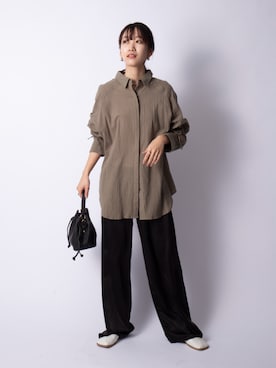 「SETUP7（セットアップセブン）のアイテム（トップス）」を使った、setup7_womenさん（レディース・160cm）の冬コーディネート