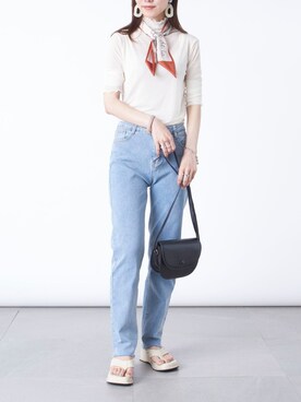 「サークルバッグ」｜setup7_womenさん（レディース・160cm）の夏コーディネート