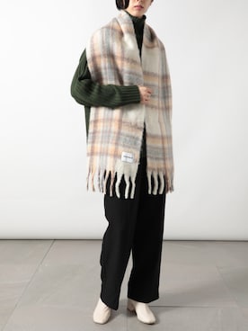 「ストールスタイル」｜setup7_womenさん（レディース・160cm）の秋コーディネート