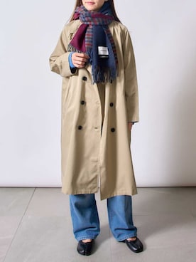 「秋先取りコーデ」｜「アイテム（トレンチコート）」を使った、setup7_womenさん（レディース・160cm）の秋コーディネート