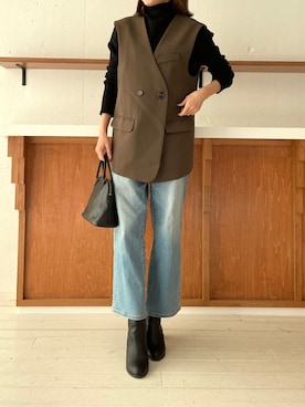 「TIDEWAY（タイドウェイ）のアイテム」を使った、setup7_womenさん（レディース・160cm）の冬コーディネート