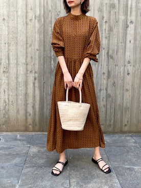 「春ワンピ」｜「アイテム（口紅/リップティント/グロス）」を使った、setup7_womenさん（レディース・152cm）の春コーディネート