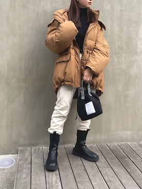 「MAISON BREEZE（メゾンブリーズ）のアイテム（ジャケット/アウター）」を使った、setup7_womenさん（レディース・155cm）の冬コーディネート