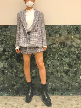 「毎日コーデ」｜「アイテム（ジャケット/アウター）」を使った、mochaaaaaiyuさん（レディース・163cm）の秋コーディネート