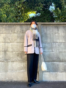 「ジップブルゾン」｜「アイテム（ブルゾン）」を使った、IBchanさん（メンズ・174cm）の冬コーディネート