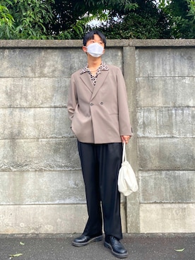 「Cuirs（キュイー）のアイテム（トップス）」を使った、IBchanさん（メンズ・174cm）の秋コーディネート