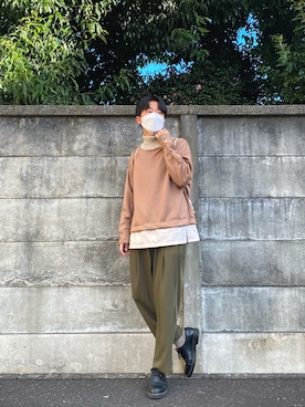 「mercibeaucoup,（メルシーボークー）のアイテム」を使った、IBchanさん（メンズ・174cm）の秋コーディネート