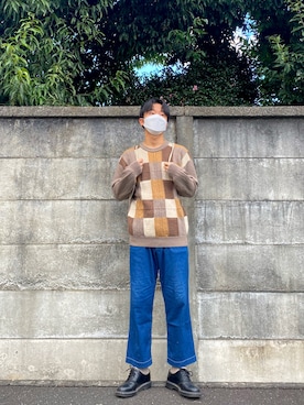 「mercibeaucoup,（メルシーボークー）のアイテム」を使った、IBchanさん（メンズ・174cm）の秋コーディネート