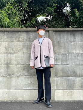 「Daniel & Bob（ダニエル&ボブ）のアイテム（バッグ）」を使った、IBchanさん（メンズ・174cm）の秋コーディネート