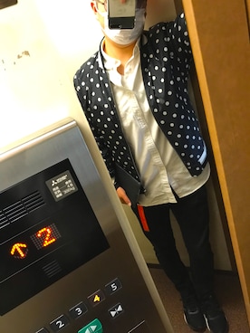 「FOREVER 21（フォーエバー トゥエンティーワン）のアイテム（ノーカラージャケット）」を使った、ラム肉さん（メンズ・169cm）の秋コーディネート