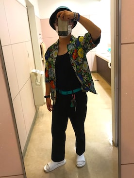 「AEON STYLE（イオンスタイル）のアイテム」を使った、ラム肉さん（メンズ・169cm）の夏コーディネート