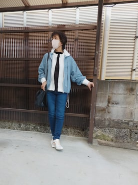 「JW Anderson（ジェイダブリューアンダーソン）のアイテム（ジャケット/アウター）」を使った、たかちゃんさん（レディース・157cm）の春コーディネート