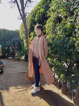 「LAKOLE（ラコレ）のアイテム（トレンチコート）」を使った、たかちゃんさん（レディース・157cm）の春コーディネート